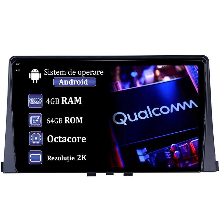 Navigatie dedicata Citroen Berlingo 2018-2020, 4GB RAM 64GB ROM, Procesor Qualcomm Octacore, Android 14, Rezolutie 2K, Display QLED 9", DSP, Carplay&Android Auto, SIM 4G [1]