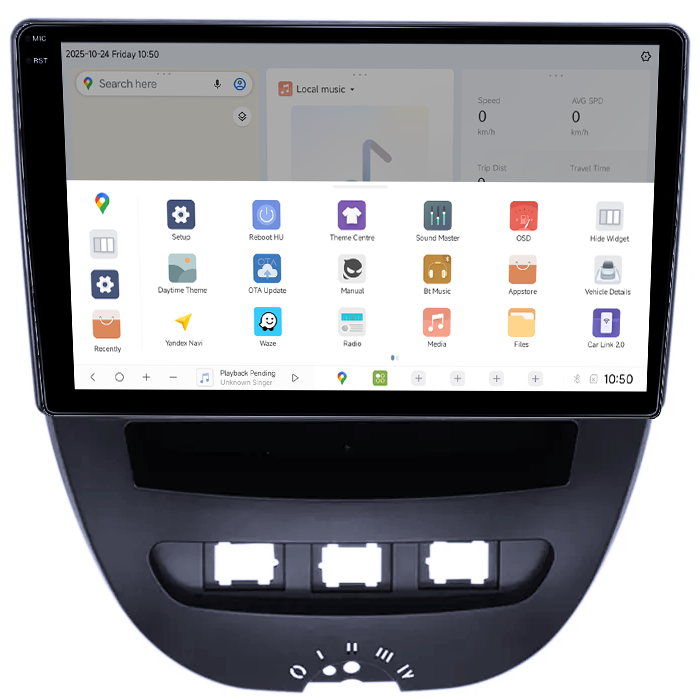 Navigatie dedicata Peugeot 107 2009-2015 DUDU3, 4GB RAM 64GB ROM, Octacore, Platforma 8581, Android, Display QLED 10", DSP, Carplay&AndroidAuto [3]