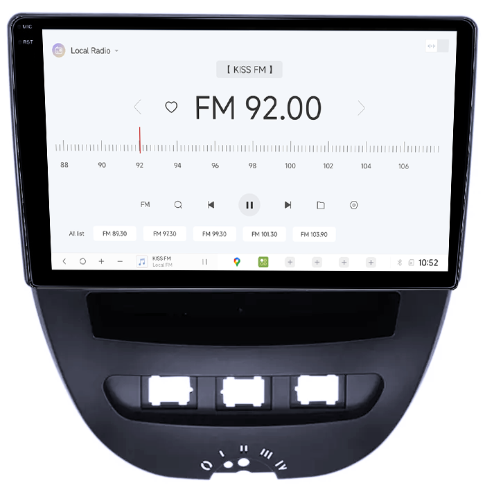 Navigatie dedicata Peugeot 107 2009-2015 DUDU3, 4GB RAM 64GB ROM, Octacore, Platforma 8581, Android, Display QLED 10", DSP, Carplay&AndroidAuto [4]