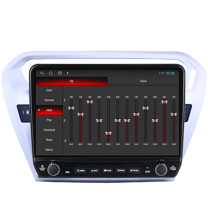 Navigatie dedicata Citroen C-Elysee 2012+ Tesla cu butoane rotative model 2024, 4GB RAM 64GB ROM, Procesor Quadcore, Android 14, Display QLED 10", DSP, Carplay&Android Auto [2]