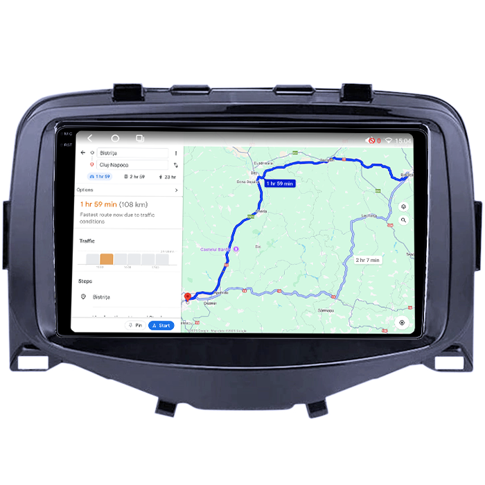 Navigatie dedicata Citroen C1 2016, 4GB RAM 64GB ROM, Procesor Qualcomm Octacore, Android 14, Rezolutie 2K, Display QLED 9", DSP, Carplay&Android Auto, SIM 4G [6]