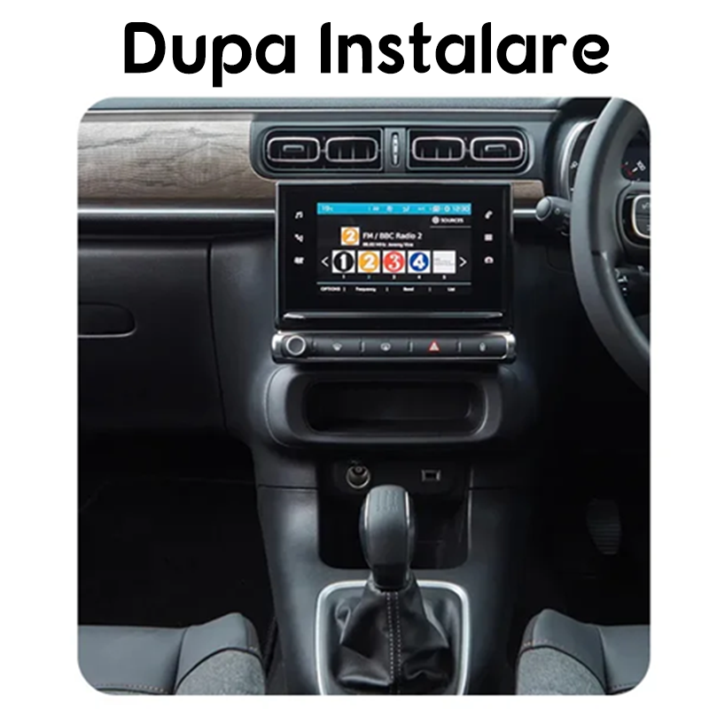 Navigatie dedicata Citroen C3 2018-2023, 12GB RAM 256GB ROM, Android, Rezolutie 2K, Display QLED, 9", DSP, Carplay, Android Auto, Internet, Youtube, Waze, Wi Fi, USB [5]
