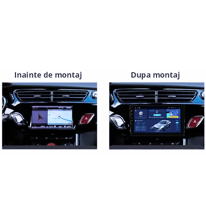 Navigatie dedicata Citroen C3 2 2009-2016, 12GB RAM 256GB ROM, Android, Rezolutie 2K, Display QLED, 9", DSP, Carplay, Android Auto, Internet, Youtube, Waze, Wi Fi, USB [5]