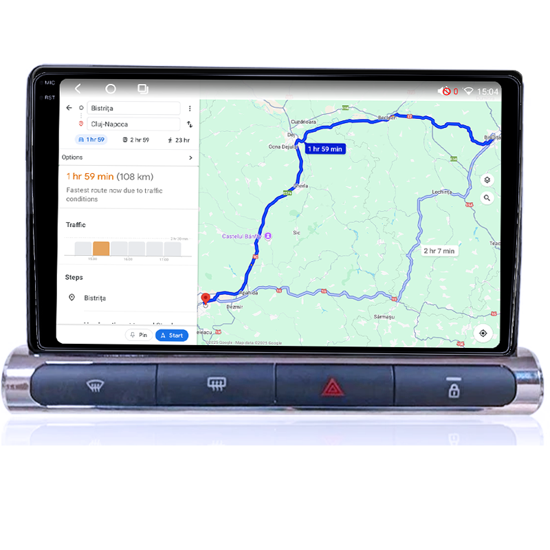 Navigatie dedicata Citroen C3 2018-2023, 8GB RAM 128GB ROM, Octacore, Platforma 7862,Android 13, Display QLED 2K 9”, Suporta camera 360º, DSP, Carplay&Android Auto, SIM 4G, Ventilator Activ [4]