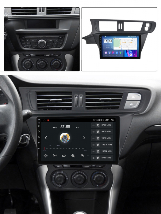 Navigatie dedicata Citroen C3-XR 2010-2015, 4 GB RAM 32 ROM, Android 13, Display QLED, 10",DSP, Carplay, Android Auto, Internet, Youtube , Waze , Wi Fi , Usb , Bluetooth , Mirrorlink [5]
