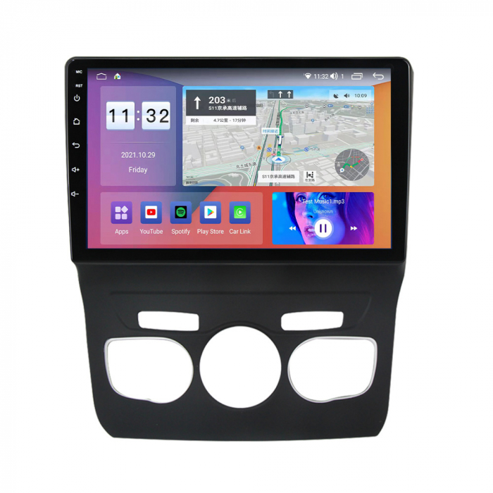 Navigatie dedicata Citroen C4L 2013-2016, 4GB RAM 64GB ROM, Octacore, Android 13, Display QLED 10", DSP, Carplay, Android Auto, Internet, Youtube, Waze, WIFI, Bluetooth [3]