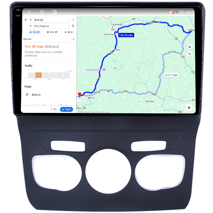 Navigatie dedicata Citroen C4L 2013-2016, 4GB RAM 64GB ROM, Octacore, Android 14, Display QLED 1K 10", Carplay&Android Auto, SIM 4G, Ventilator Activ [5]
