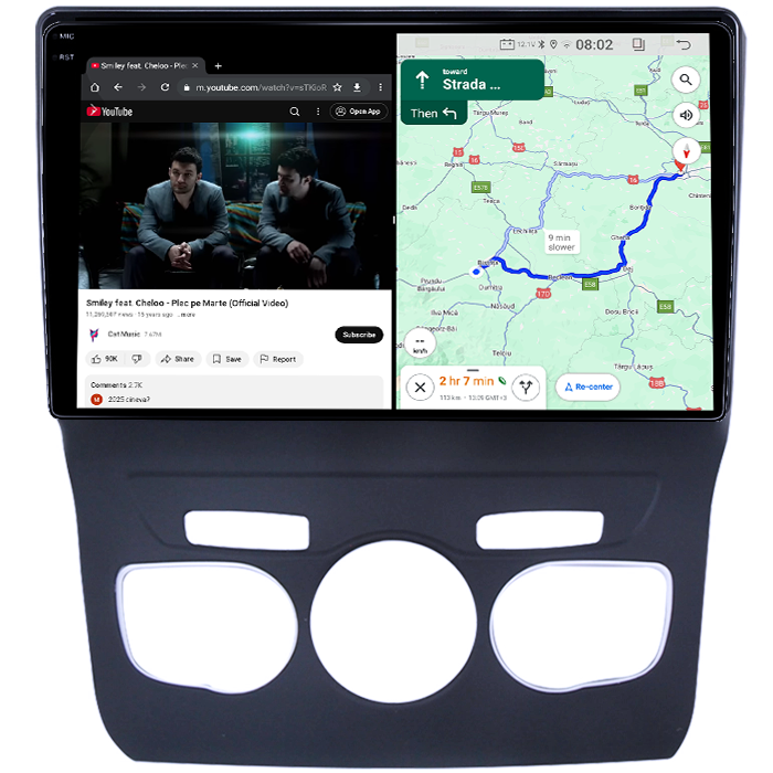 Navigatie dedicata Citroen C4L 2013-2016, 4GB RAM 64GB ROM, Quadcore, Android 14, Display QLED 1K 10", DSP, Carplay&Android Auto, Suport camere AHD [5]