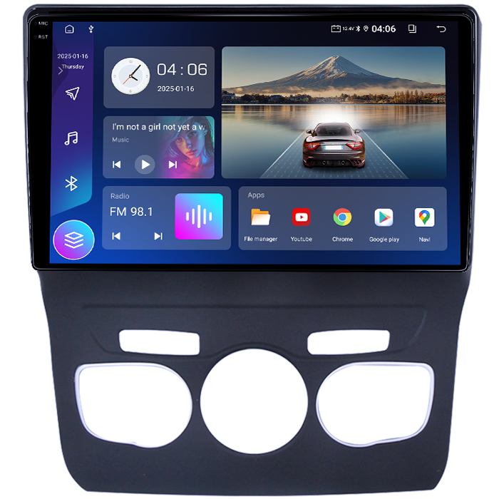 Navigatie dedicata Citroen C4L 2013-2016, 4GB RAM 64GB ROM, Quadcore, Android 14, Display QLED 1K 10", DSP, Carplay&Android Auto, Suport camere AHD [2]