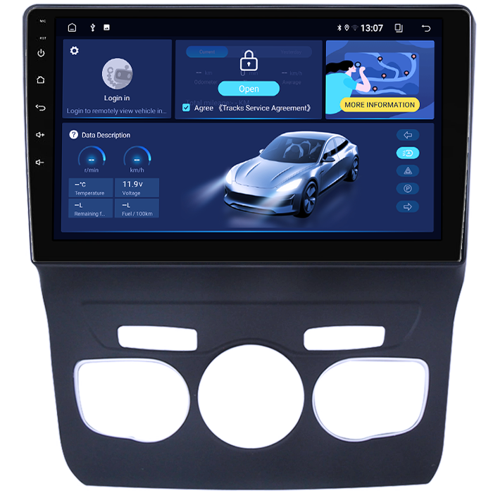 Navigatie dedicata Citroen C4L 2013-2016, 8GB RAM 128GB ROM, Octacore, Platforma TS18, Android 13, Display QLED 10”, Suporta camera 360º, DSP, Carplay&Android Auto, SIM 4G, Ventilator Activ [2]