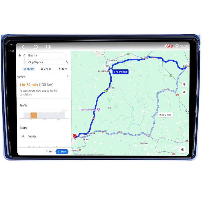 Navigatie dedicata Citroen C5 2008-2017, 4GB RAM 64GB ROM, Octacore, Android 14, Display QLED 1K 10", Carplay&Android Auto, SIM 4G, Ventilator Activ [6]