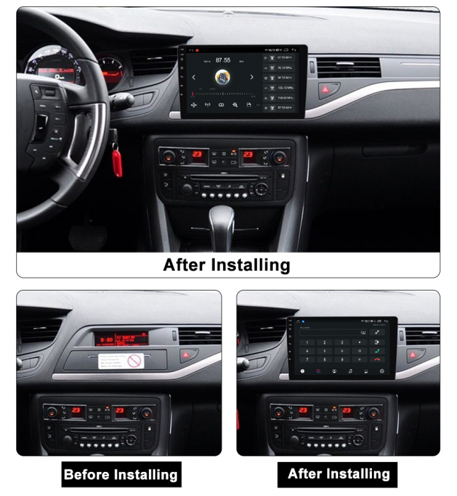 Navigatie dedicata Citroen C5 2009, 4 GB RAM 32 ROM, Android 13, Display QLED, 10",DSP, Carplay, Android Auto, Internet, Youtube , Waze , Wi Fi , Usb , Bluetooth , Mirrorlink [5]