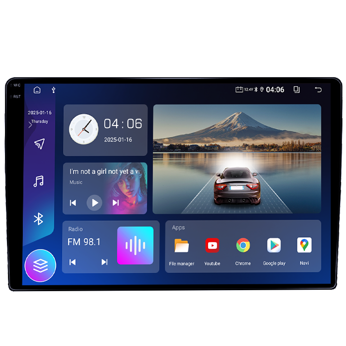 Navigatie dedicata Citroen C5 2009, 4GB RAM 64GB ROM, Quadcore, Android 14, Display QLED 1K 10", DSP, Carplay&Android Auto, Suport camere AHD [2]