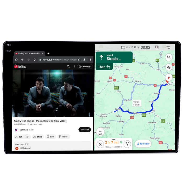 Navigatie dedicata Citroen C5 2009, 4GB RAM 64GB ROM, Quadcore, Android 14, Display QLED 1K 10", DSP, Carplay&Android Auto, Suport camere AHD [4]