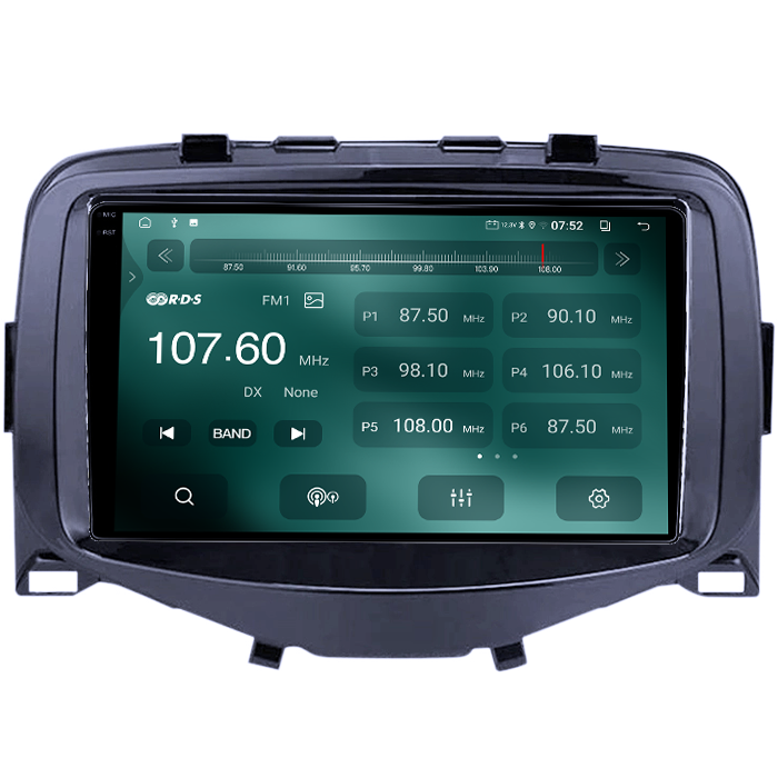Navigatie dedicata Citroen C1 2016, 12GB RAM 256GB ROM, Android, Rezolutie 2K, Display QLED, 9", DSP, Carplay, Android Auto, Internet, Youtube, Waze, Wi Fi, USB [3]