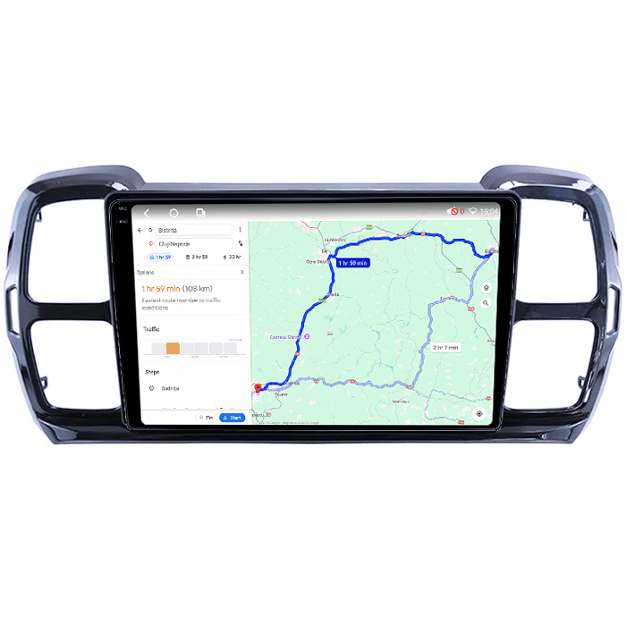 Navigatie dedicata Citroen C5 Aircross 2018+, 4GB RAM 64GB ROM, Octacore, Android 14, Display QLED 1K 9", Carplay&Android Auto, SIM 4G, Ventilator Activ [4]