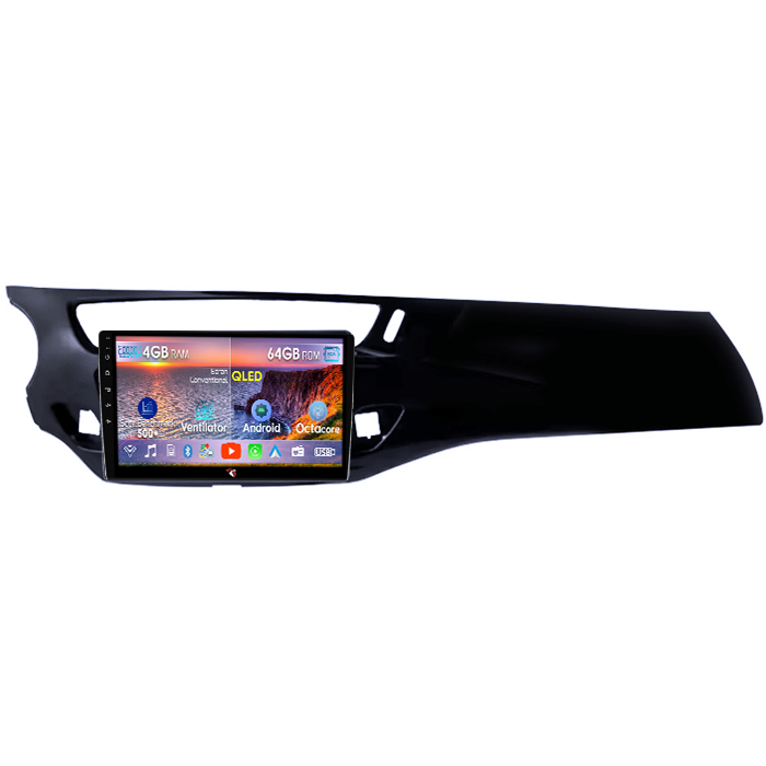 Navigatie dedicata Citroen C3 2 2009-2016, 4GB RAM 64GB ROM, Octacore, Android 14, Display QLED 9", DSP, Carplay&Android Auto, SIM 4G, Ventilator Activ [1]