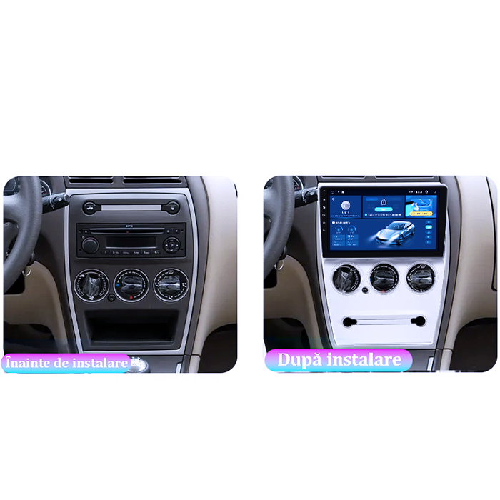Navigatie dedicata Citroen Elysee 2008-2013, 4GB RAM 32GB ROM, Octacore, Android 14, Display QLED 9", DSP, Carplay&Android Auto, SIM 4G, Bluetooth, Ventilator Activ [2]
