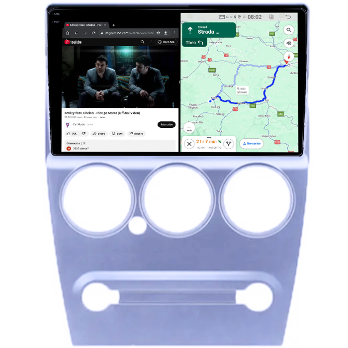 Navigatie dedicata Citroen Elysee 2008-2014, 12GB RAM 256GB ROM, Android 13, Rezolutie 2K, Display QLED, 9", DSP, Carplay, Android Auto, Internet, Youtube, Waze, Wi Fi, [4]
