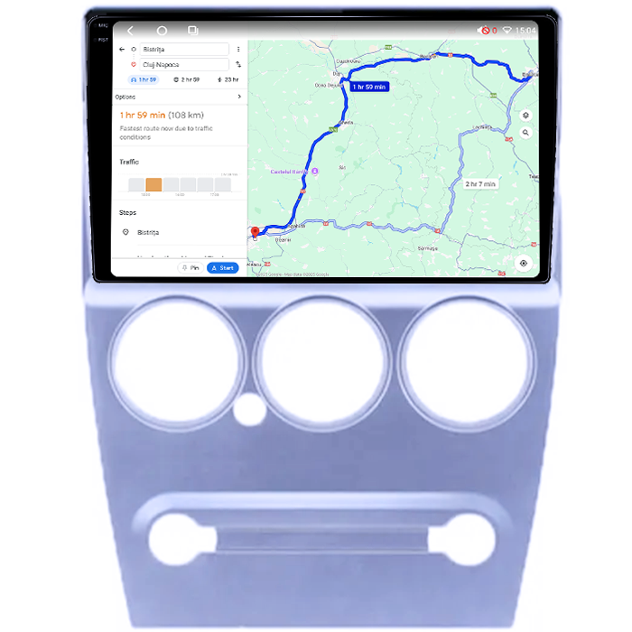 Navigatie dedicata Citroen Elysee 2008-2014, 4GB RAM 64GB ROM, Octacore, Android 14, Display QLED 1K 9", Carplay&Android Auto, SIM 4G, Ventilator Activ [4]