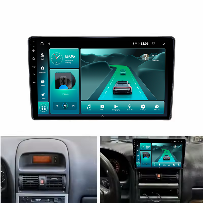 Navigatie dedicata Opel Astra G 1998-2004, 8GB RAM 128GB ROM, Octacore, Platforma TS18, Android, Display QLED 9", Suporta camera 360", DSP, Carplay&AndroidAuto [5]