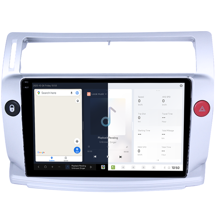 Navigatie dedicata Citroen C4 2004-2014 DUDU3, 4GB RAM 64GB ROM, Octacore, Platforma 8581, Android, Display QLED 9", DSP, Carplay&AndroidAuto [2]