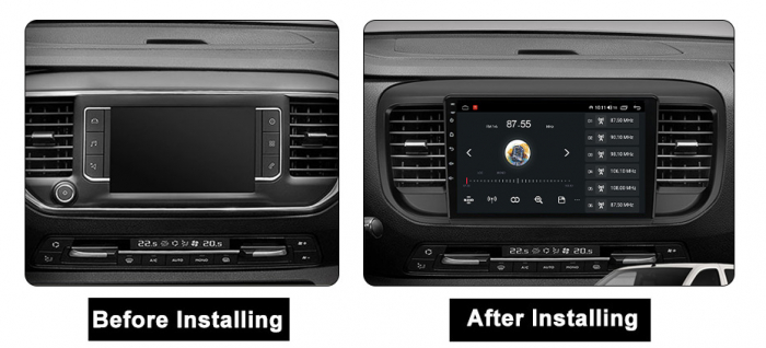 Navigatie dedicata Citroen Jumpy 2016-2021, 4 GB RAM 32 ROM, Android 13, Display QLED, 9",DSP, Carplay, Android Auto, Internet, Youtube , Waze , Wi Fi , Usb , Bluetooth , Mirrorlink [5]