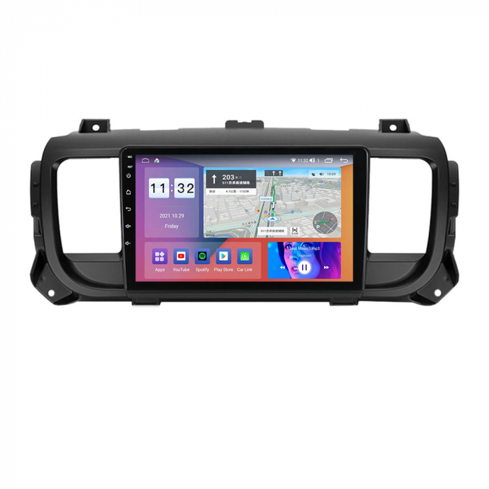 Navigatie dedicata Citroen Jumpy 2016-2021, 4 GB RAM 32 ROM, Android 13, Display QLED, 9",DSP, Carplay, Android Auto, Internet, Youtube , Waze , Wi Fi , Usb , Bluetooth , Mirrorlink [4]