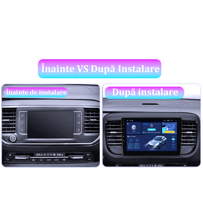 Navigatie dedicata Citroen Jumpy 2016-2021, 4GB RAM 64GB ROM, Quadcore, Android 14, Display QLED 1K 9", DSP, Carplay&Android Auto, Suport camere AHD [6]
