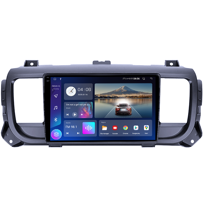 Navigatie dedicata Citroen Jumpy 2016-2021, 4GB RAM 64GB ROM, Quadcore, Android 14, Display QLED 1K 9", DSP, Carplay&Android Auto, Suport camere AHD [2]