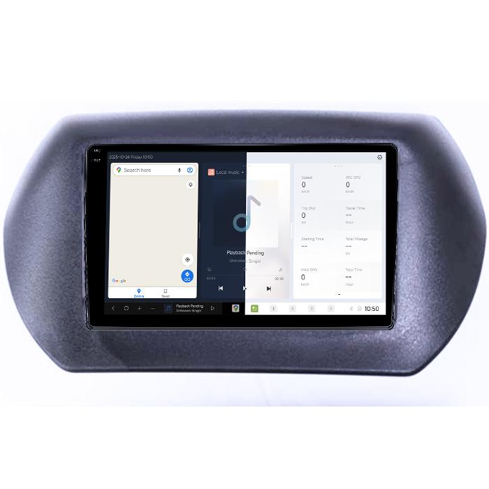 Navigatie dedicata Fiat Fiorino 2008/Citroen Nemo/Peugeot Bipper DUDU3, 4GB RAM 64GB ROM, Octacore, Platforma 8581, Android, Display QLED 9", DSP, Carplay&AndroidAuto [2]