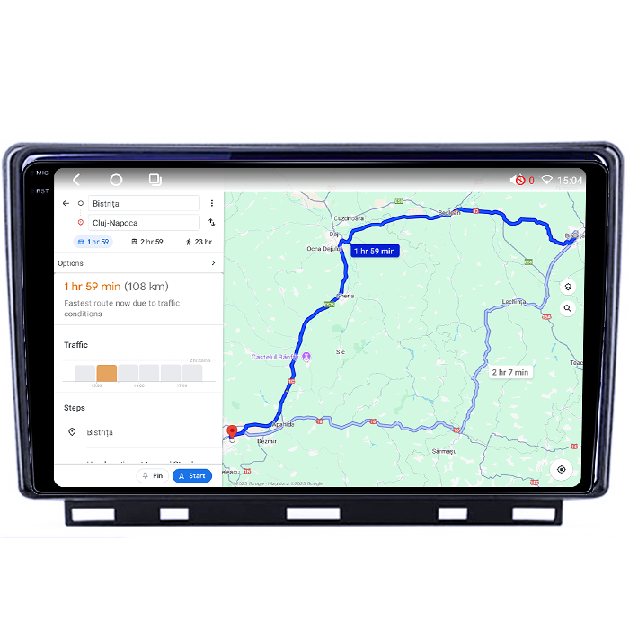 Navigatie dedicata Clio 5, 4GB RAM 64GB ROM, Procesor Qualcomm Octacore, Android 14, Rezolutie 2K, Display QLED 9", DSP, Carplay&Android Auto, SIM 4G [6]