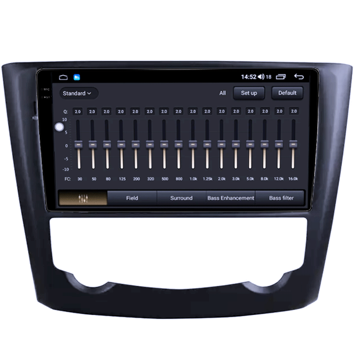 Navigatie dedicata Renault Corega 2016, 8GB RAM 128GB ROM, Octacore, Platforma TS18, Android 14, Display QLED 9", Suporta camera 360", DSP, Carplay&Android Auto, SIM 4G, Ventilator Activ [8]