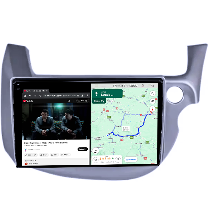 Navigatie dedicata Honda Fit/Jazz 2008-2013, 12GB RAM 256GB ROM, Android 13, Rezolutie 2K, Display QLED 9", DSP, Carplay&Android Auto, SIM 4G, Ventilator Activ, Suport Camere 360 [4]
