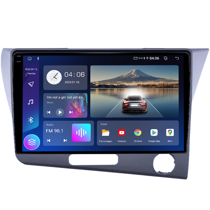 Navigatie dedicata Honda CR-Z, 4GB RAM 64GB ROM, Quadcore, Android 14, Display QLED 1K 9", DSP, Carplay&Android Auto, Suport camere AHD [2]