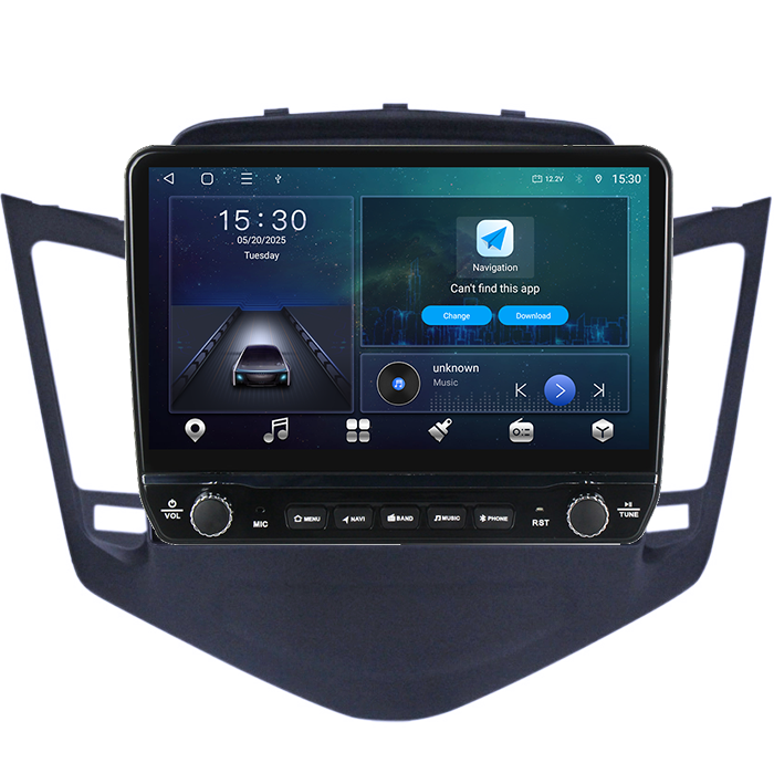 Navigatie dedicata Chevrolet Cruze 2009-2014 Tesla cu butoane rotative model 2024, 4GB RAM 64GB ROM, Procesor Quadcore, Android 14, Display QLED 10", DSP, Carplay&Android Auto [8]