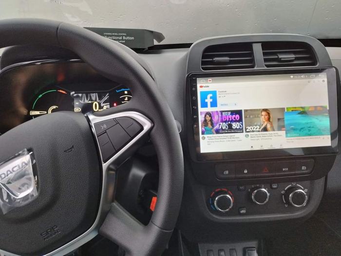 Navigatie dedicata Dacia Spring dupa 2021, 12GB RAM 256GB ROM, Android 13, Rezolutie 2K, Display QLED, 10", DSP, Carplay, Android Auto, Internet, Youtube, Waze, Wi Fi, USB [3]