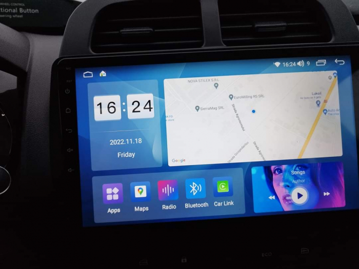 Navigatie dedicata Dacia Spring dupa 2021, 12GB RAM 256GB ROM, Android 13, Rezolutie 2K, Display QLED, 10", DSP, Carplay, Android Auto, Internet, Youtube, Waze, Wi Fi, USB [5]