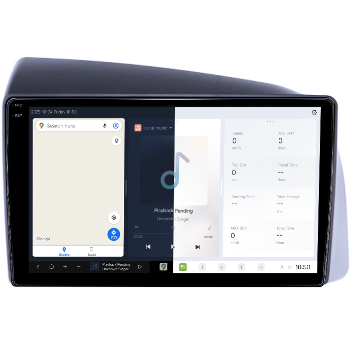 Navigatie dedicata Iveco Bronte 2014-2016, DUDU3, 4GB RAM 64GB ROM, Octacore, Platforma 8581, Android, Display QLED 9", DSP, Carplay&AndroidAuto [2]