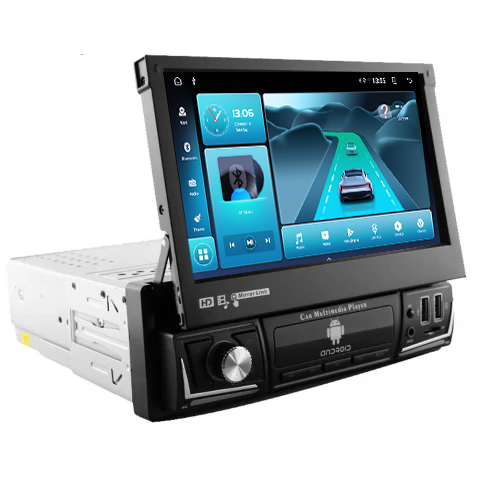 Navigatie dedicata Dacia, 4GB RAM 64GB ROM, Octacore, Auto 1DIN Retractabil Manual, Display 7 Inch, Android 14, CarPlay, Suport Camera AHD [2]