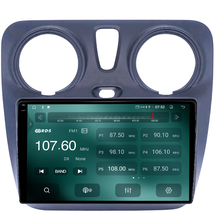 Navigatie dedicata Dacia Dokker 2012, 4GB RAM 64GB ROM, Quadcore, Android 14, Display QLED 1K 9", DSP, Carplay&Android Auto, Suport camere AHD [3]