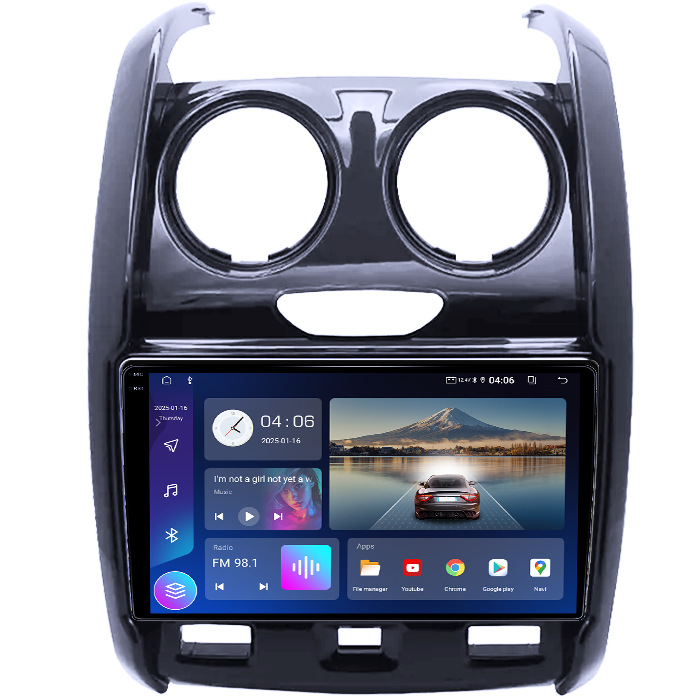 Navigatie dedicata Dacia Duster 2015, 4GB RAM 64GB ROM, Quadcore, Android 14, Display QLED 1K 9", DSP, Carplay&Android Auto, Suport camere AHD [5]