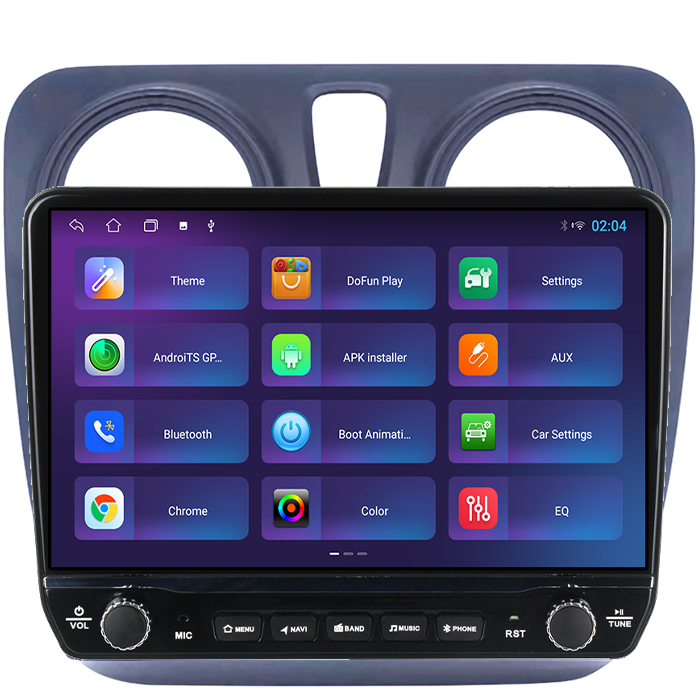 Navigatie dedicata Dokker 2012+, Lodgy (2012-) Tesla cu butoane rotative model 2024, 4GB RAM 64GB ROM, Procesor Quadcore, Android 14, Display QLED 10", DSP, Carplay&Android Auto [3]