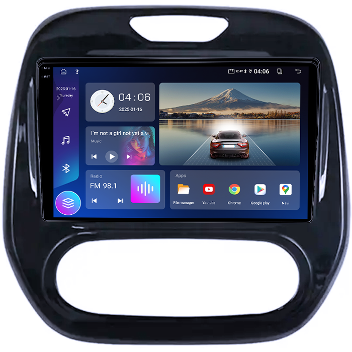 Navigatie dedicata Renault Captur 2013+, 12GB RAM 256GB ROM, Android 14, Rezolutie 2K, Display QLED, 10", DSP, Carplay, Android Auto, Internet, Youtube, Waze, Wi Fi, USB [2]