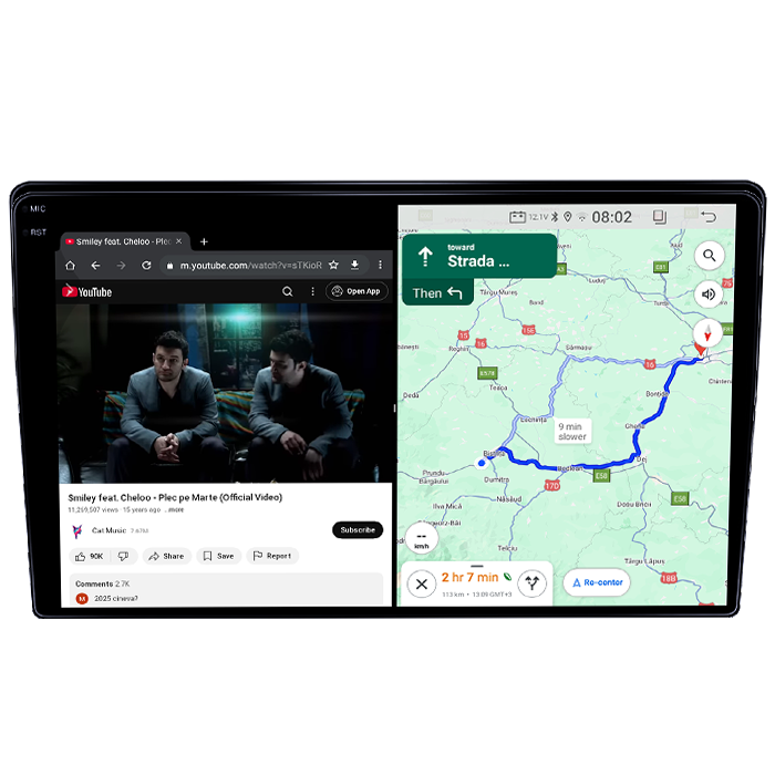 Navigatie dedicata Dacia Renault Duster 2015-2018, 8GB RAM 128GB ROM, Octacore, Platforma TS18, Android 14, Display QLED 10", Suporta camera 360", DSP, Carplay&AndroidAuto [4]