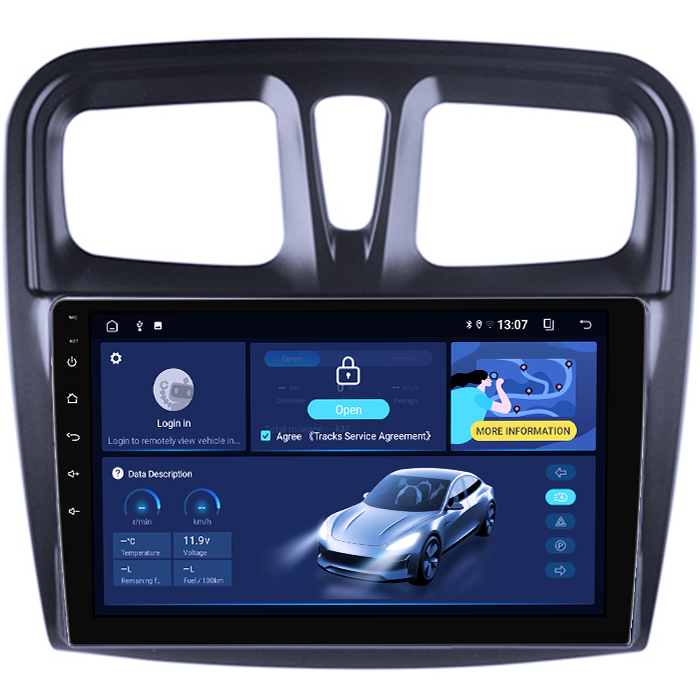 Navigatie dedicata Dacia Logan 2 Clima 2015-2021, 8GB RAM 128GB ROM, Octacore, Platforma TS18, Android 13, Display QLED 9”, Suporta camera 360º, DSP, Carplay&Android Auto, SIM 4G, Ventilator Activ [2]