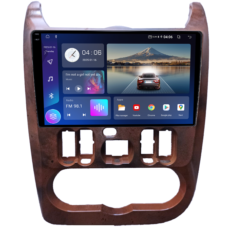 Navigatie dedicata Dacia Logan 2009-2015, 4GB RAM 64GB ROM, Quadcore, Android 14, Display QLED 1K, 9", DSP, Carplay&Android Auto, Suport camere AHD [2]