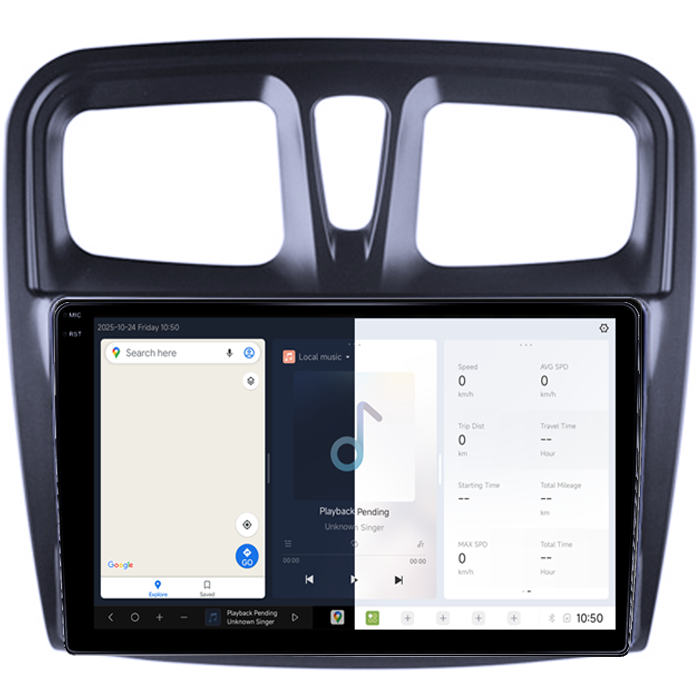 Navigatie dedicata Dacia Logan 2012-2020 DUDU3, 4GB RAM 64GB ROM, Octacore, Platforma 8581, Android, Display QLED 9", DSP, Carplay&AndroidAuto P [2]
