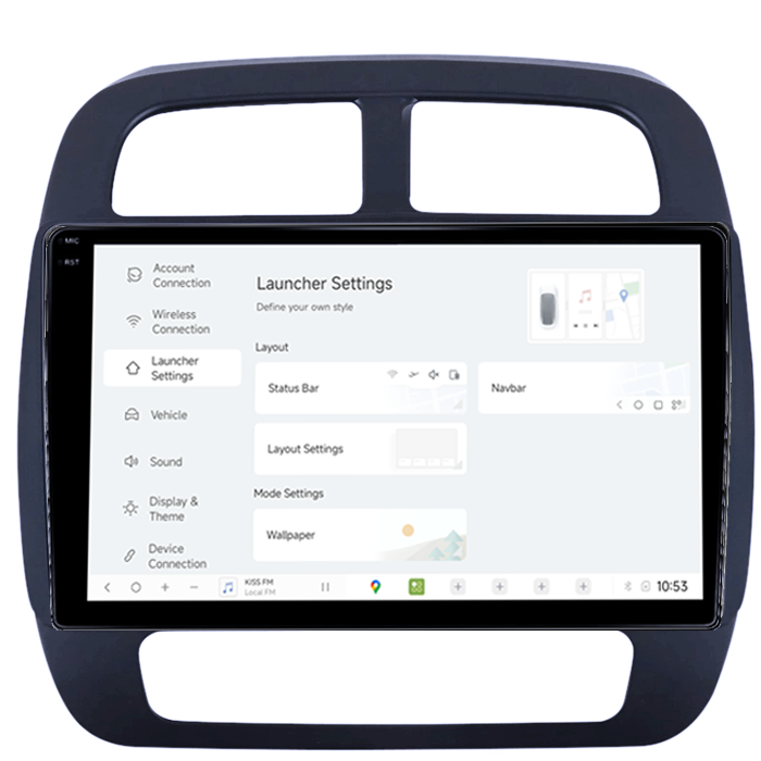 Navigatie dedicata Dacia Spring dupa 2021 DUDU3, 4GB RAM 64GB ROM, Octacore, Platforma 8581, Android, Display QLED 10", DSP, Carplay&AndroidAuto [5]