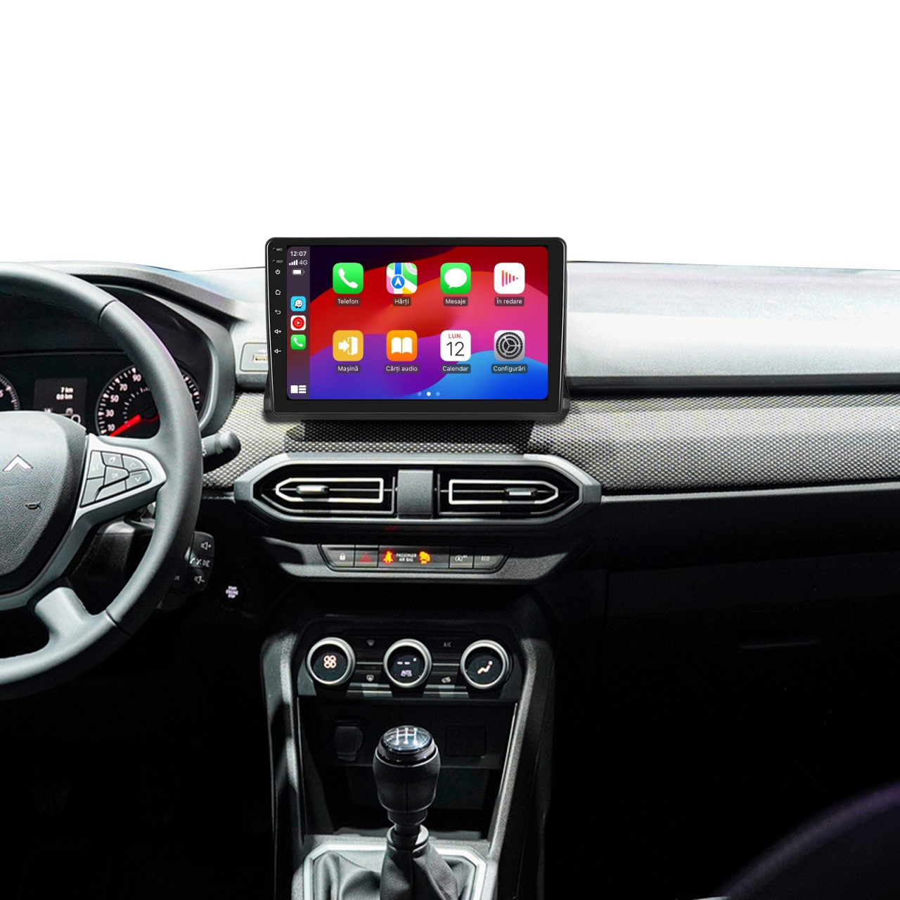 Navigatie dedicata Dacia Logan 3 2021-2023, 4GB RAM 64GB ROM, Octacore, Android 14, Display QLED 1K 9", Carplay&Android Auto, SIM 4G, Ventilator Activ [5]